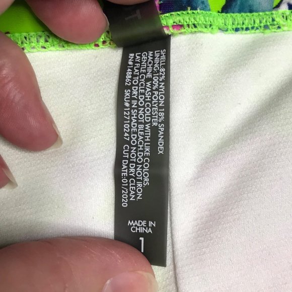 Torrid 1 neon floral neon swim bottom - Picture 5 of 6